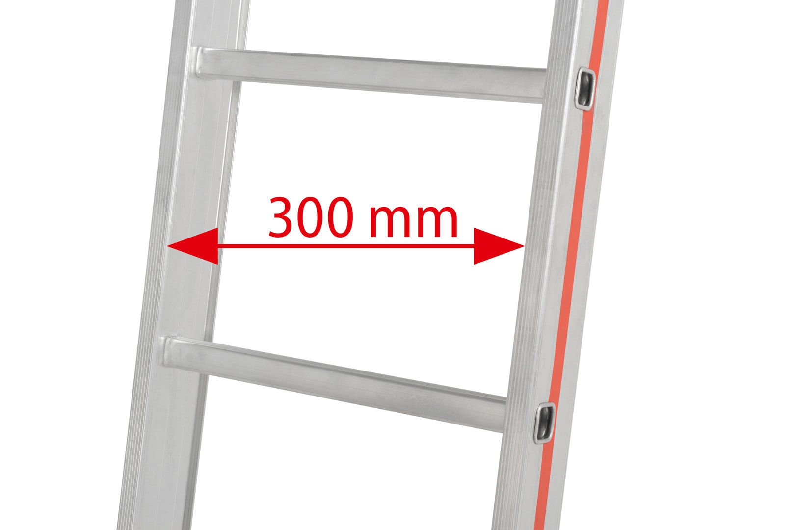 Aluminium-Seilzugleiter - zweiteilig - 10.350 x 1.400 mm (LxB) - Ausleger - Klappfüße - Aluleiter Hymer
