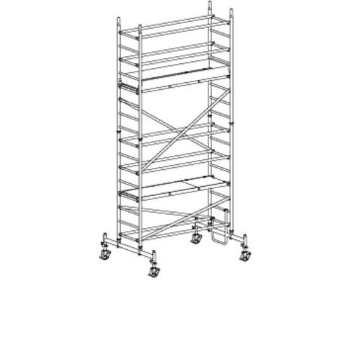 Fahrgerüst mit Ausleger - 6.490 x 2.080 x 720 mm (HxBxT) - Hymer