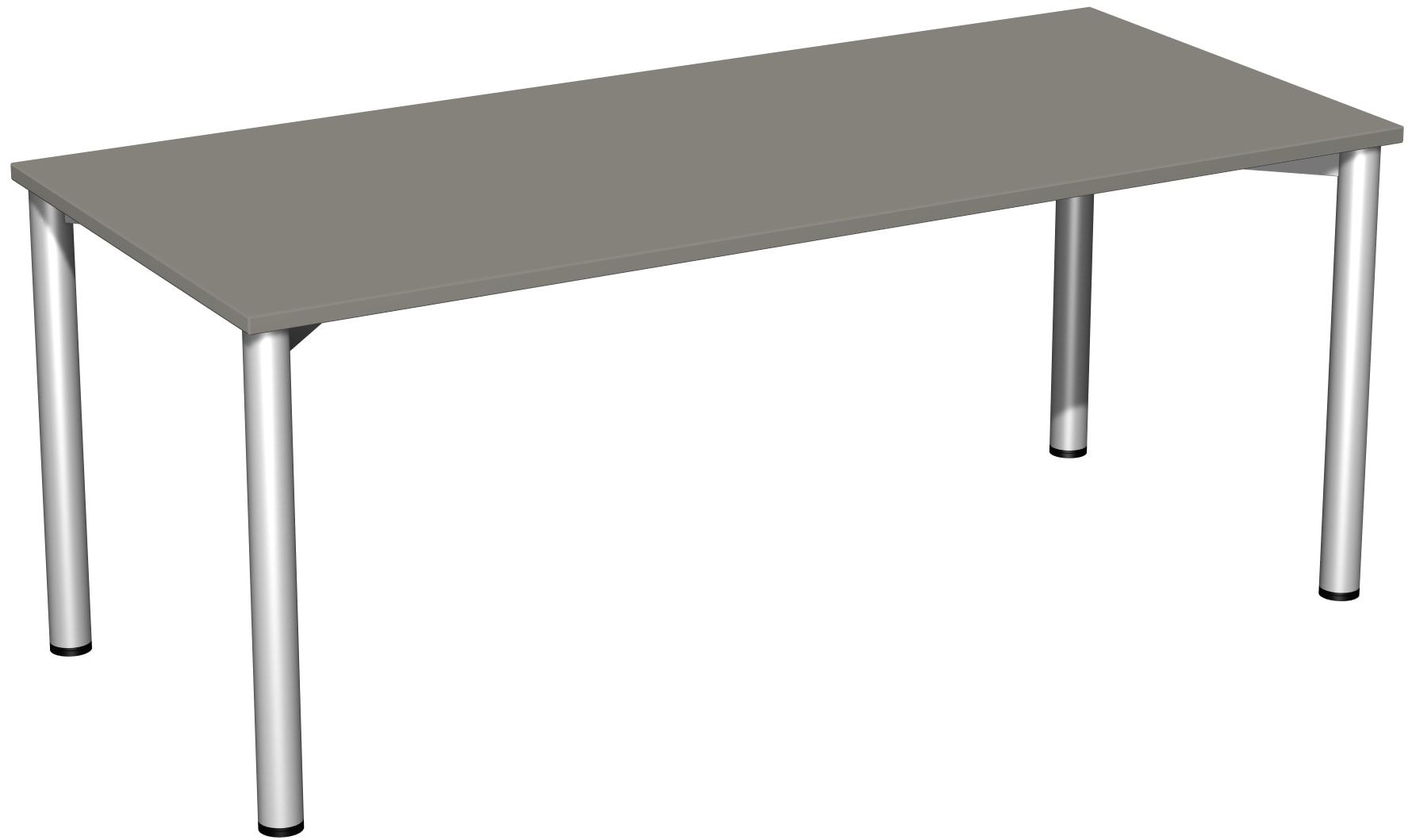 Schreibtisch - 4-Fuß Flex - Bürotisch - 720 x 1.000 x 800 mm (HxBxT) - Gestell anthrazit - Ahorn
