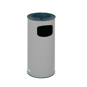 Abfallsammler - schwarzer Ascheraufsatz - rund - Volumen 44 l - 710 x 355 x 355 mm (HxBxT) - Farbe wählbar