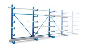 Doppelseitiges Kragarmregal - 200 kg - 2.000 x 1.250 x 1.100 mm - KARL