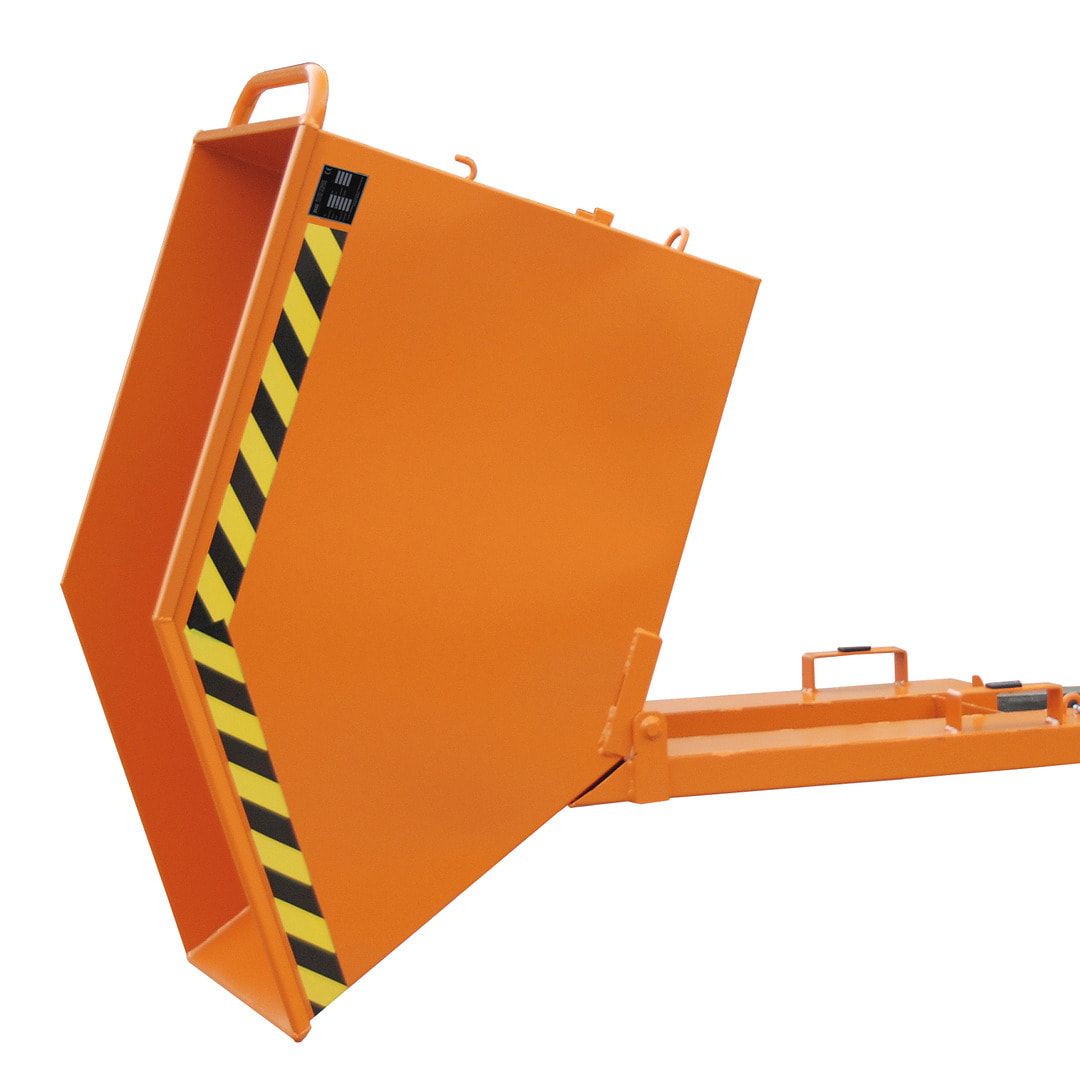 BAUER Muldenkipper - 1.000 l - 300 kg - HxBxT 980 x 1.110 x 1.420 mm - feuerrot