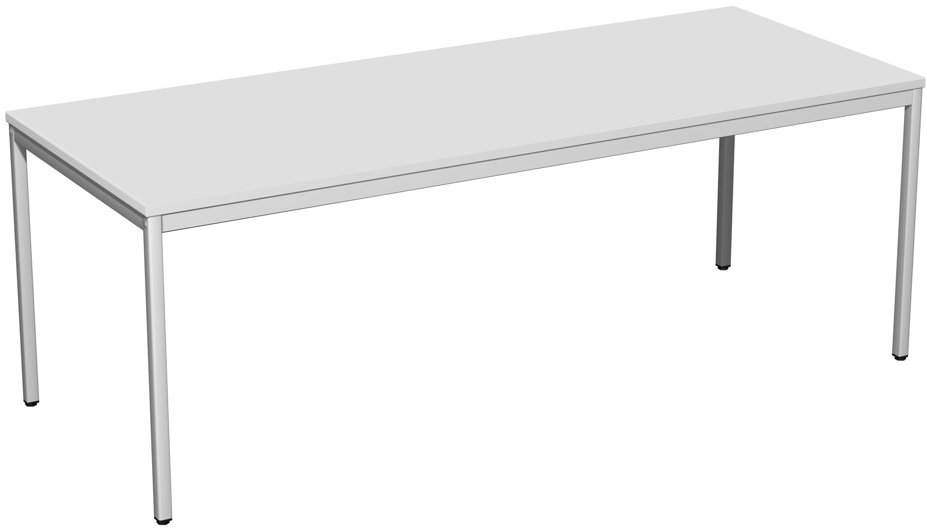 Schreibtisch - 4-Fuß Eco - Bürotisch - 720 x 1.000 x 800 mm (HxBxT) - Gestell lichtgrau - Ahorn