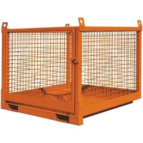 Eichinger Transportbox, Stapler u. Kran, Traglast wählbar bis 3.000 kg, Tür, für Europaletten, bis 1.100 x 1.260 x 2.550 mm (HxBxT), Farbe wählbar