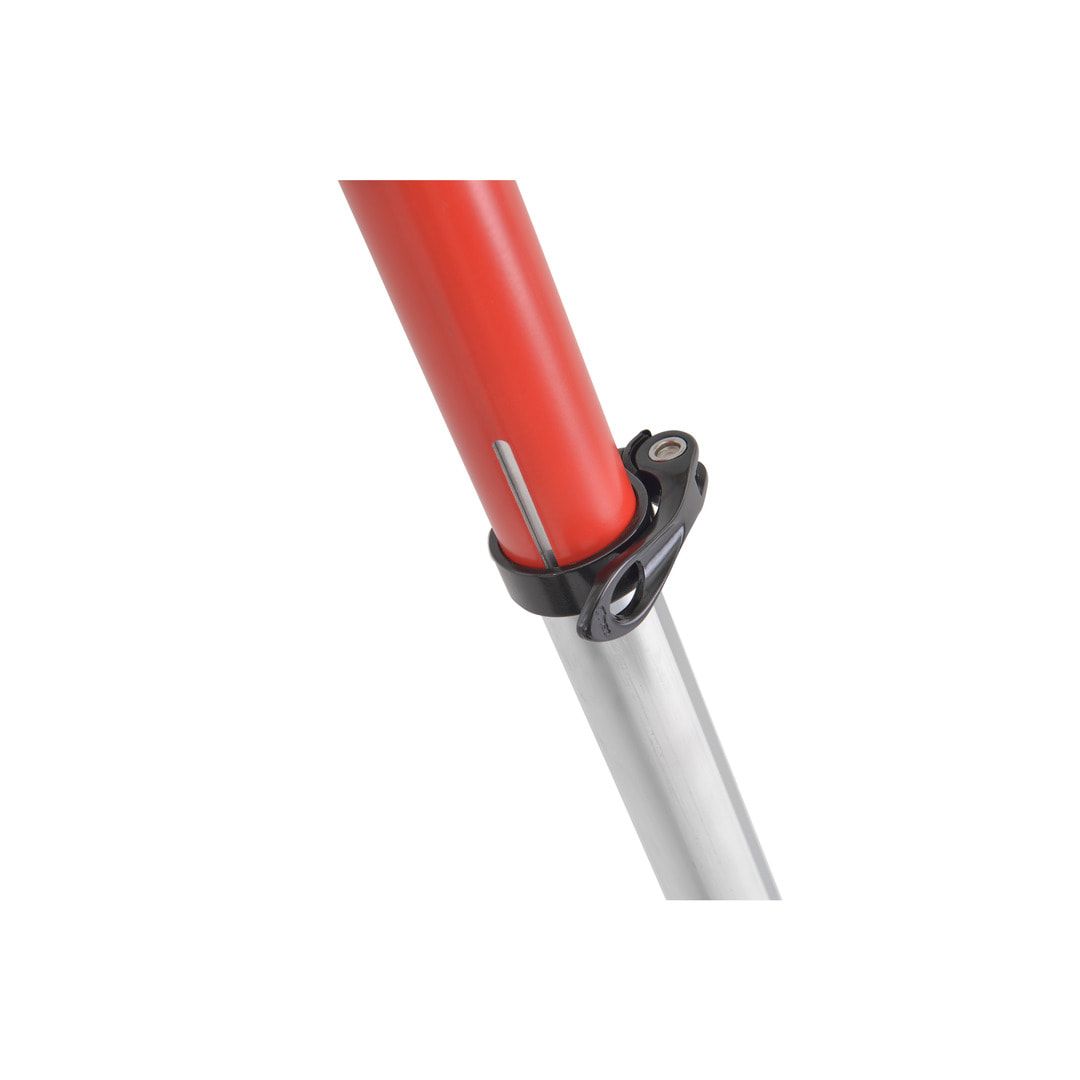 Erweiterbare Plattformleiter - Länge 1.850 mm - Plattform mit Geländer - mit Ablageschale - Aluleiter
