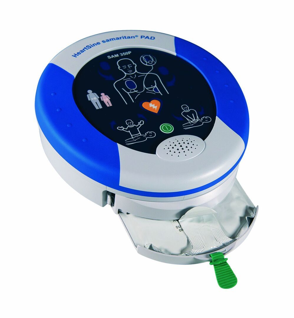 Stryker Defibrillator, AED, halbautomatisch, Audioanweisungen, visuelle Anleitung, wöchentlicher Selbsttest, 48 x 184 x 200 mm (HxBxT), ca. 1 kg