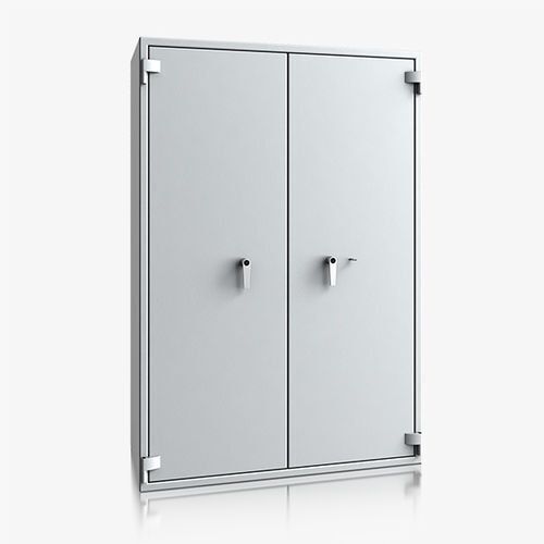 Dokumententresor, Geldschrank, Safe, VdS Klasse 2, 60 Minuten feuerfest, Türen 2-flügelig, 1.905 x 1.288 x 580 mm (HxBxT), Farbe lichtgrau