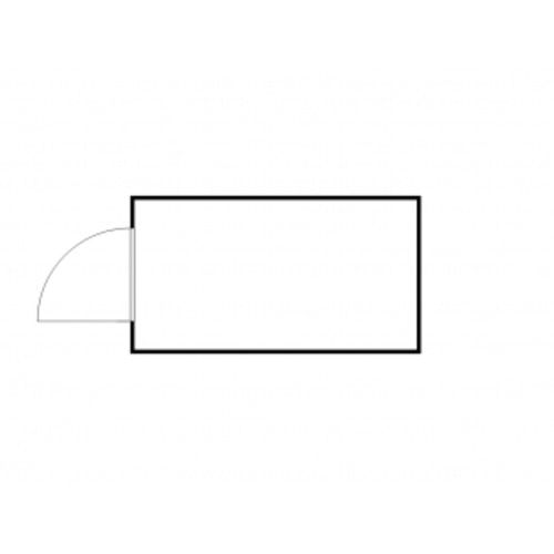 Gefahrstoffcontainer - Gefahrstoffdepot - 2.300 x 4.050 x 2.170 mm (HxBxT) - Auffangvolumen 1050 l - mit Sensorlüfter - Doppelflügeltür kurze Seite