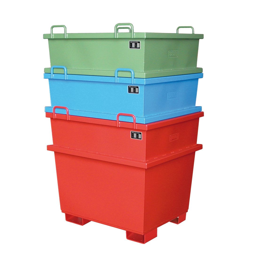 Container - konisch - Volumen 1.000 l - Traglast 2.000 kg - feuerrot