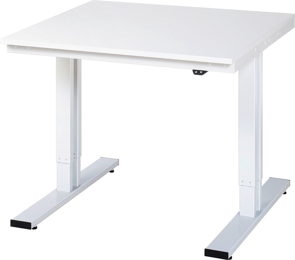 Arbeitstisch - elektrisch höhenverstellbar 720 - 1.120 mm - 1.000 x 1.000 mm (BxT) - Traglast 300 kg - Buche