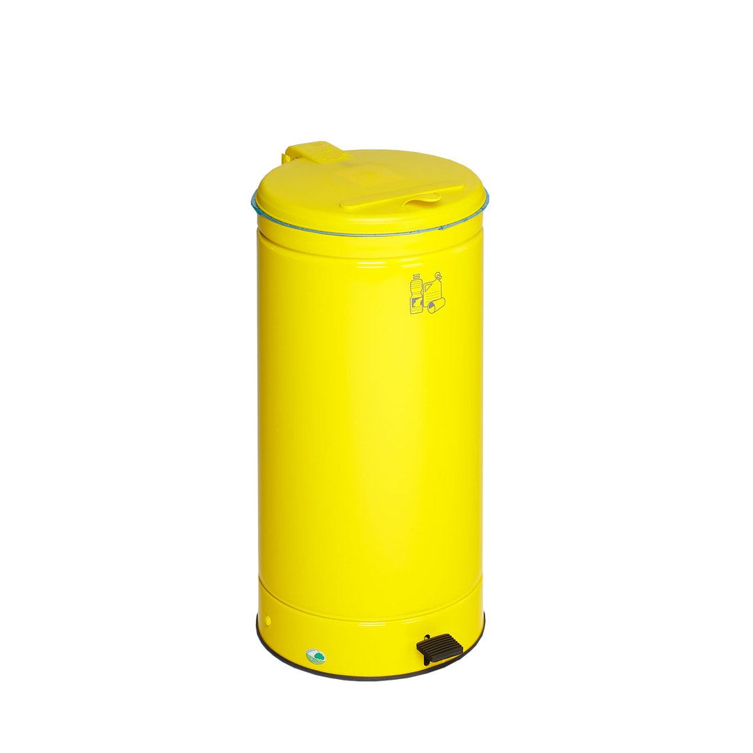Abfallsammler - Volumen 66 l - Aufkleber Papier - 810 x 430 x 380 mm (HxBxT) - enzianblau