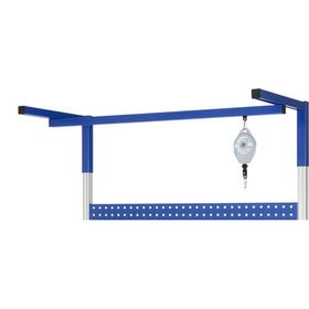 Laufwagen mit Karabiner, 60x20x10 mm (HxBxT), Laufwagen aus Kunststoff mit 8 Rollen, Karabinerhaken verzinkt, Belastbarkeit max. 30 kg