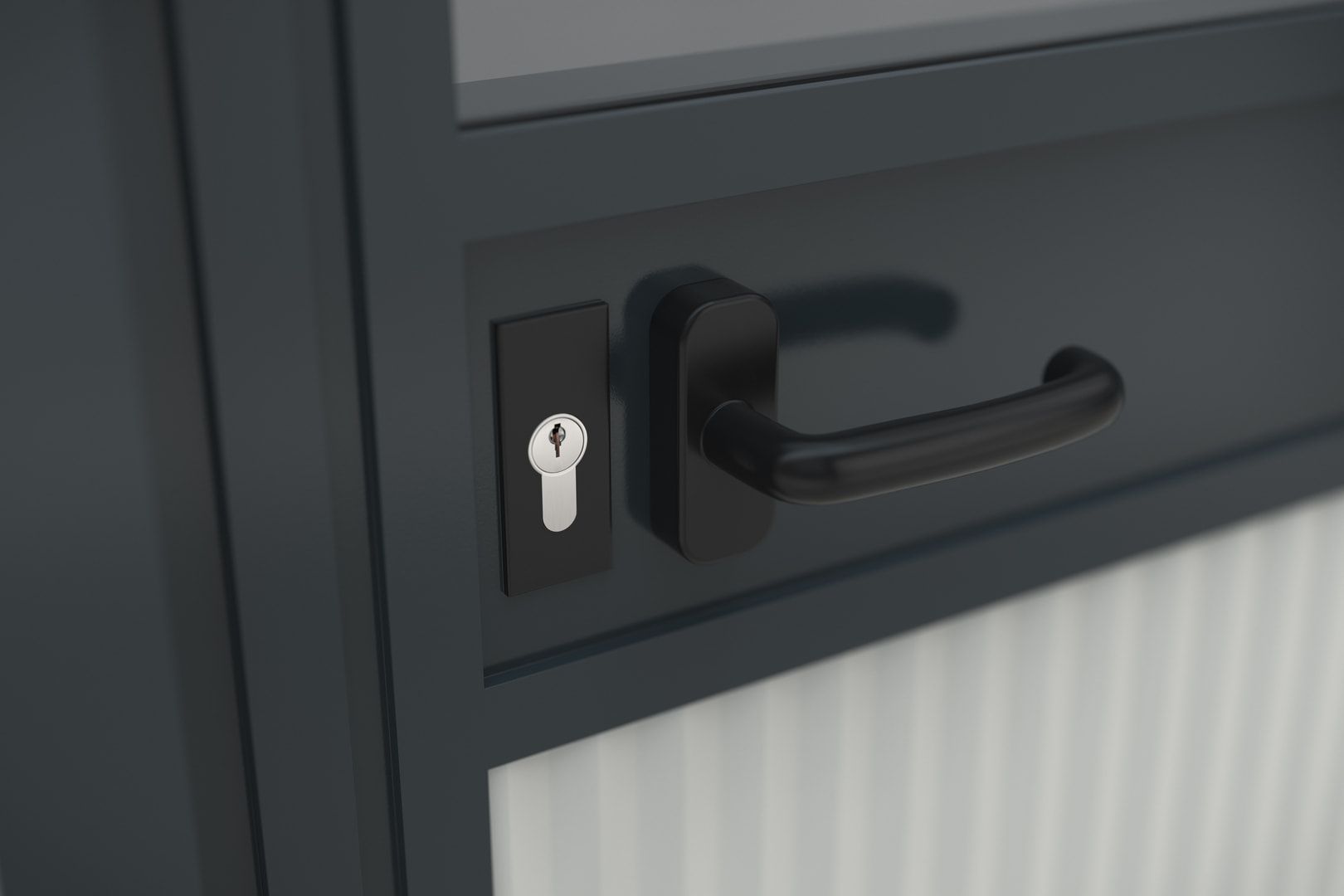 Bürocontainer, Aufsichtsstand, Meisterbüro, Lagerhallenbüro, für Innen, 2.600 x 5.908 x 3.608 mm (HxBxT), 21,32 qm, ohne Fußboden