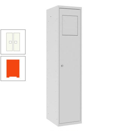 Wäschesammelschrank, Wäscheschrank, Einwurfklappe, Beutelhalter, 1.800 x 400 x 500 mm (HxBxT), Korpus anthrazitgrau, Front anthrazitgrau