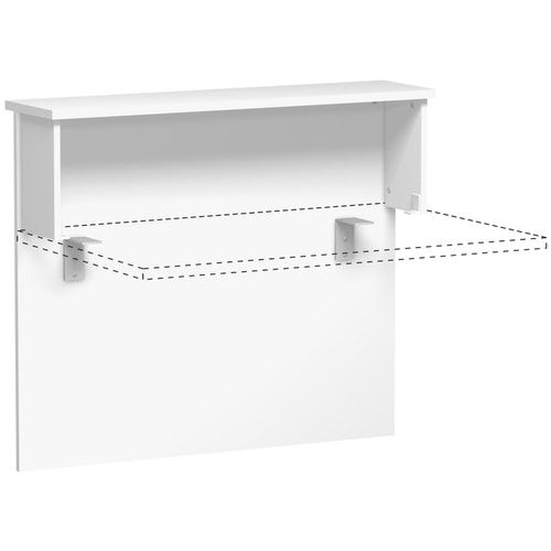 Anbau Thekenelement, Anbaumodul, 25 mm Dreischicht-Feinspan, 1.025 x 1.000 x 300 mm (HxBxT), Dekor Ahorn