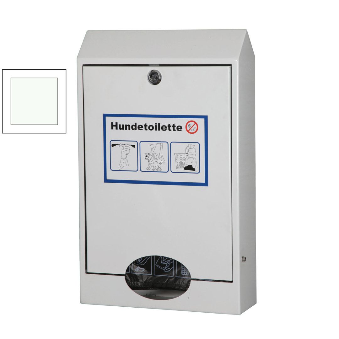 Hundetoilette - für 1.000 Beutel - Wand- oder Pfostenbefestigung - anthrazitgrau