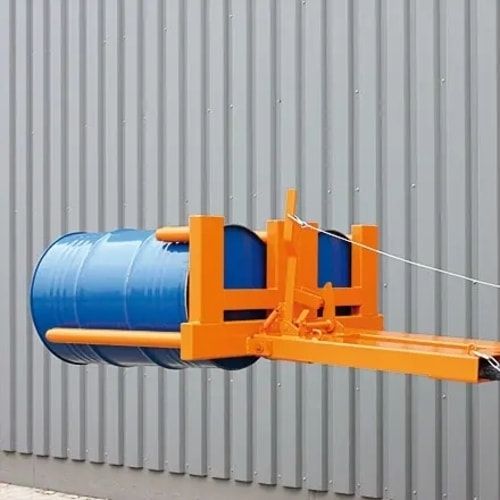 Eichinger Fasswender, Stapler, 1 x 200 l Fass, Traglast 500 kg, Seilzug, automatische Verriegelung bei 8 Grad, Farbe: anthrazitgrau (RAL 7016)