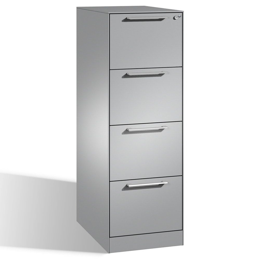 Hängeregistratur, Hängeregisterschrank, Aktenschrank, Büroschrank, DIN A4, 4 Auszüge, 1-bahnig, Farbe wählbar, 1.298 x 440 x 600 mm (HxBxT)