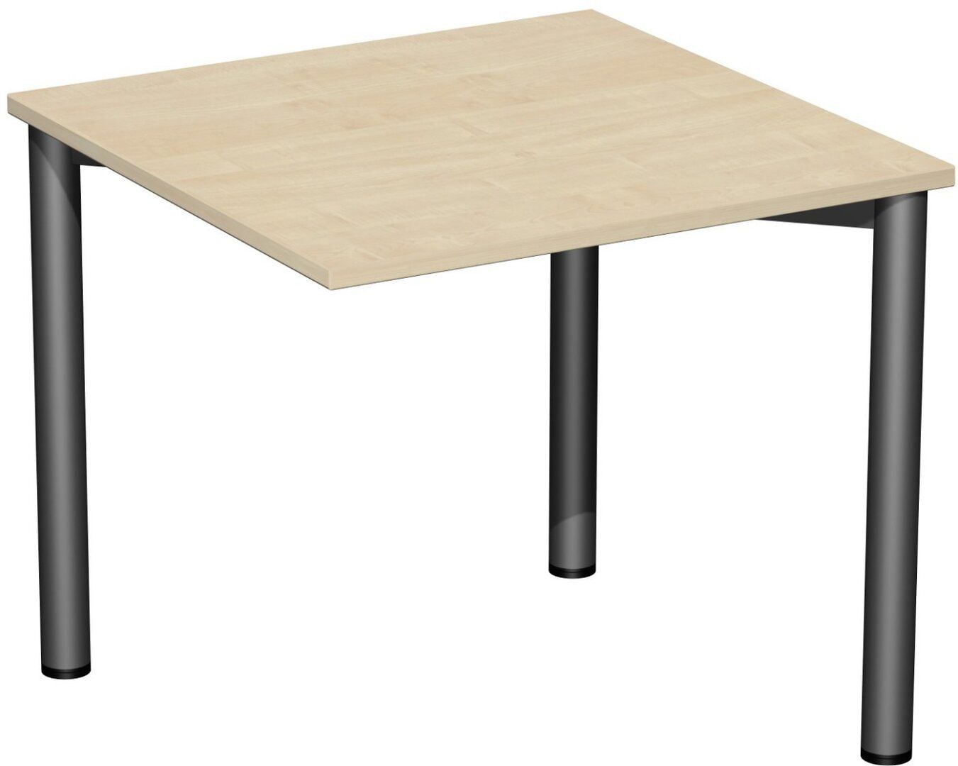 Schreibtisch - 4-Fuß Flex - Bürotisch - 720 x 1.200 x 600 mm (HxBxT) - Gestell anthrazit - Ahorn