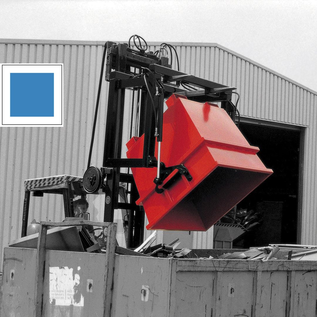Kipptraverse für konische Container - 2.000 kg - hydraulisch - feuerrot