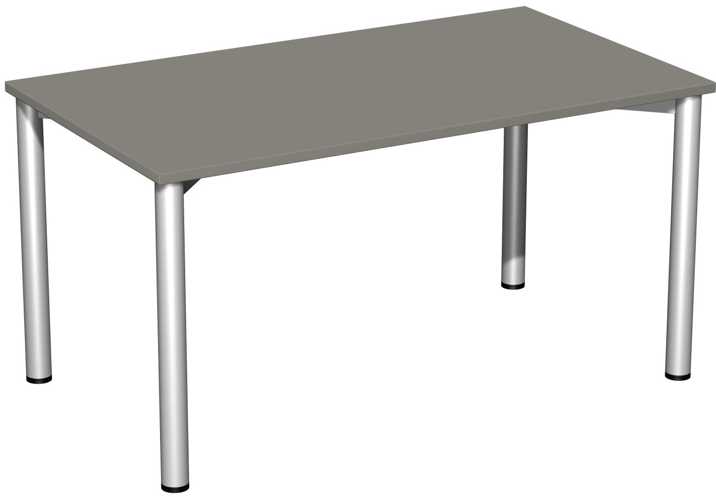 Schreibtisch - 4-Fuß Flex - Bürotisch - 720 x 1.000 x 800 mm (HxBxT) - Gestell anthrazit - Ahorn
