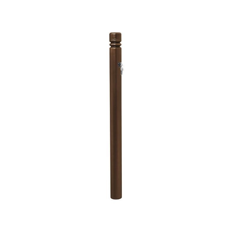 Herausnehmbarer Pfosten mit Ringkopf und Zylinderschloss - 76 x 955 mm (DxH) - Farbe enzianblau