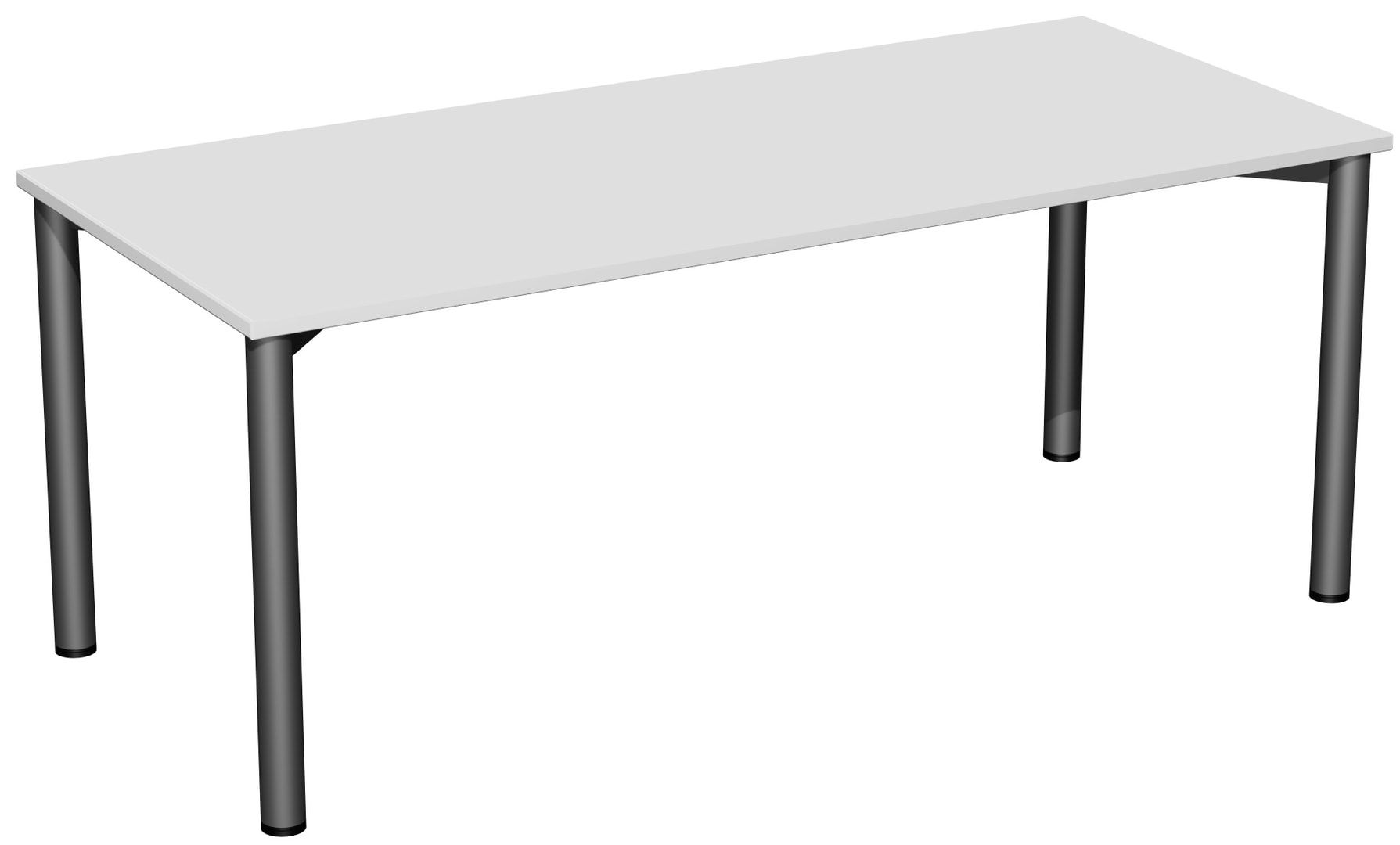 Schreibtisch - 4-Fuß Flex - Bürotisch - 720 x 1.000 x 800 mm (HxBxT) - Gestell anthrazit - Ahorn