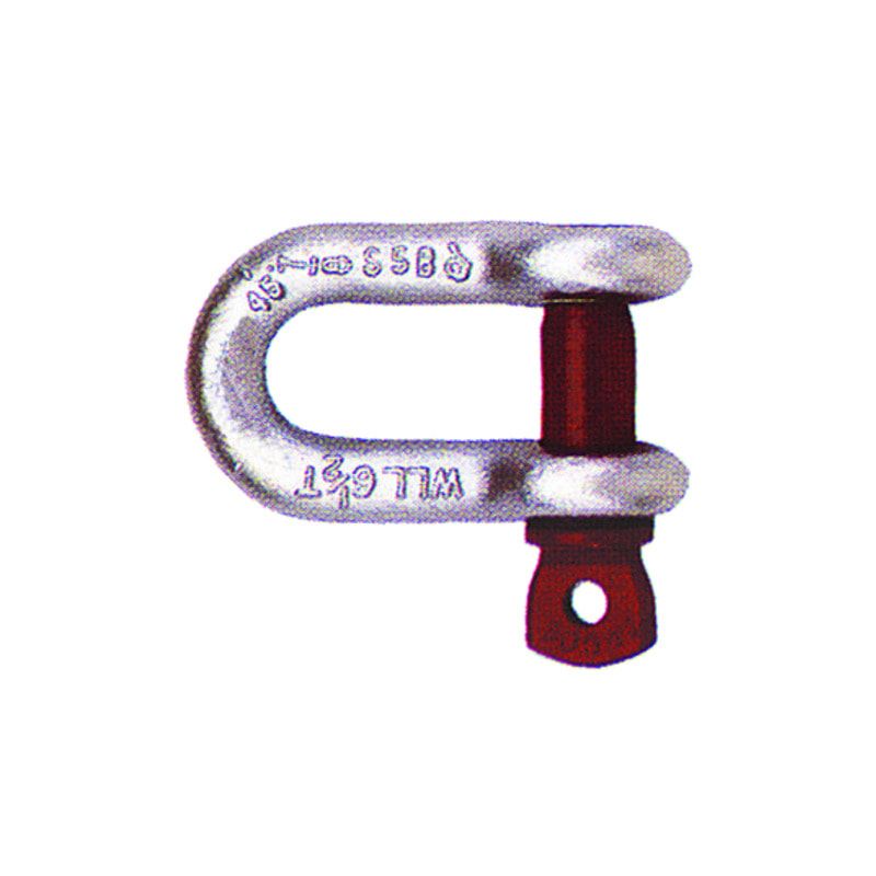 Hochfester Schäkel - gerade, Augbolzen - Tragkraft 17.000 kg - Lichte Weite 60,5 mm - Bolzen Durchmesser 41,4 mm - verzinkt