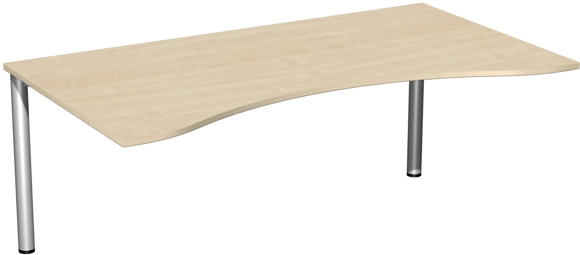 Ergo-Schreibtisch - 4-Fuß Flex - Bürotisch - 720 x 1.600 x 1.000 mm (HxBxT) - Gestell anthrazit - Ahorn