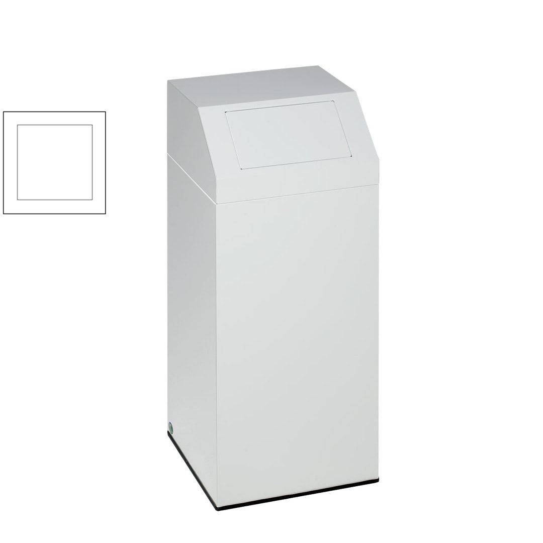 Wertstoffsammler - Volumen 47 l - 790 x 320 x 320 mm (H x B x T) - Farbe antik-silber