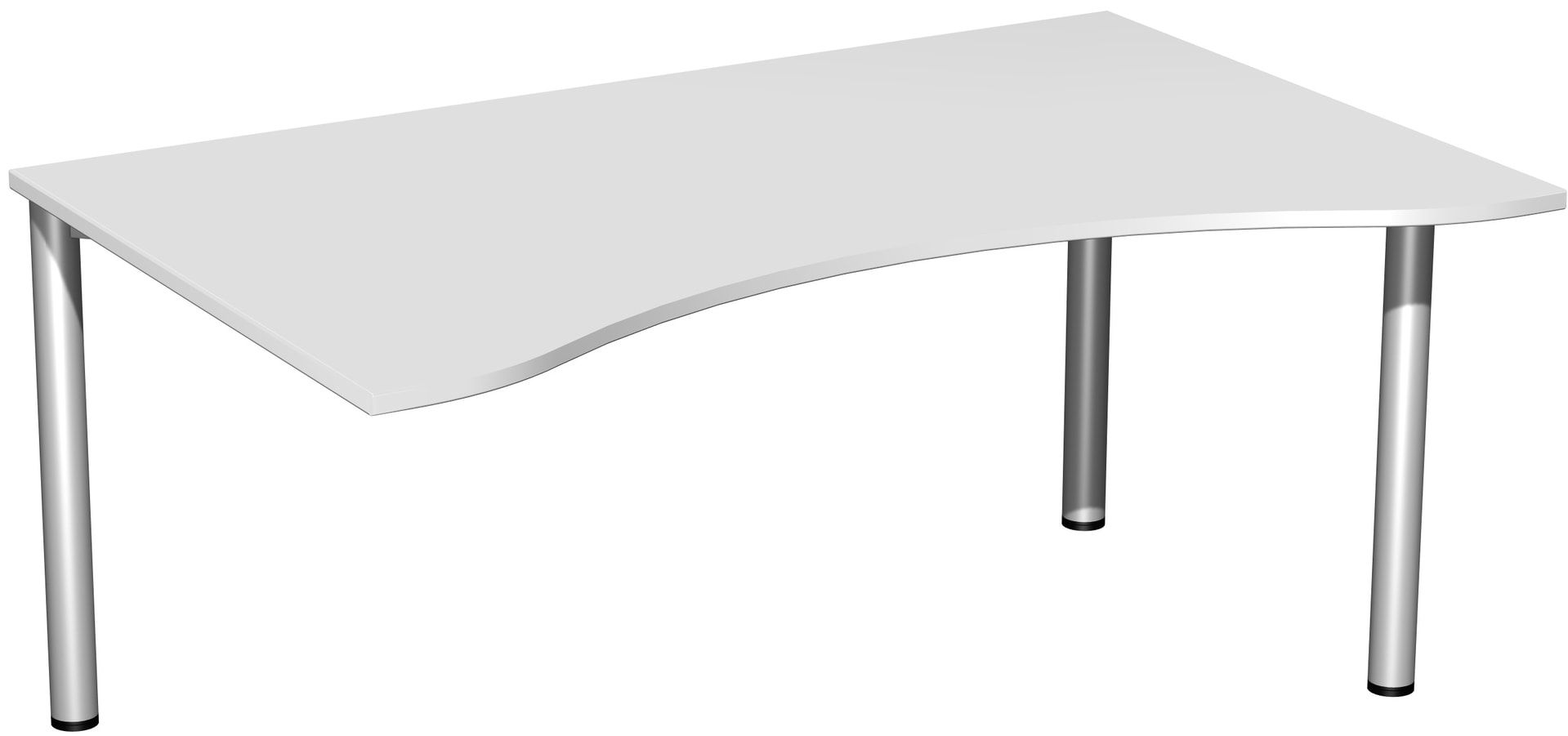 Ergo-Schreibtisch - 4-Fuß Flex - Bürotisch - 720 x 1.600 x 1.000 mm (HxBxT) - Gestell anthrazit - Ahorn