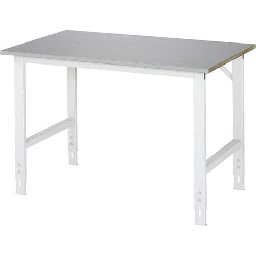 Arbeitstisch - höhenverstellbar 760 - 1.080 mm - 1.250 x 800 mm (BxT) - Traglast 500 kg - Edelstahlblechbelag - Anthrazitgrau