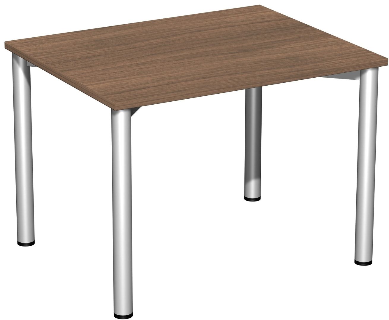 Schreibtisch - 4-Fuß Flex - Bürotisch - 720 x 1.000 x 800 mm (HxBxT) - Gestell anthrazit - Ahorn
