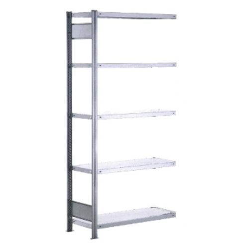 Fachbodenregal mit Tiefenriegel - 350 kg - 2.500 x 875 x 526 mm (HxBxT) - Anbauregal - 6 Böden - enzianblau - Lagerregal - Steckregal BERT