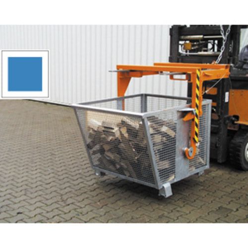BAUER Gitterbehälter für Kipptraverse - 900 l Volumen - Tragkraft 500 kg - feuerrot