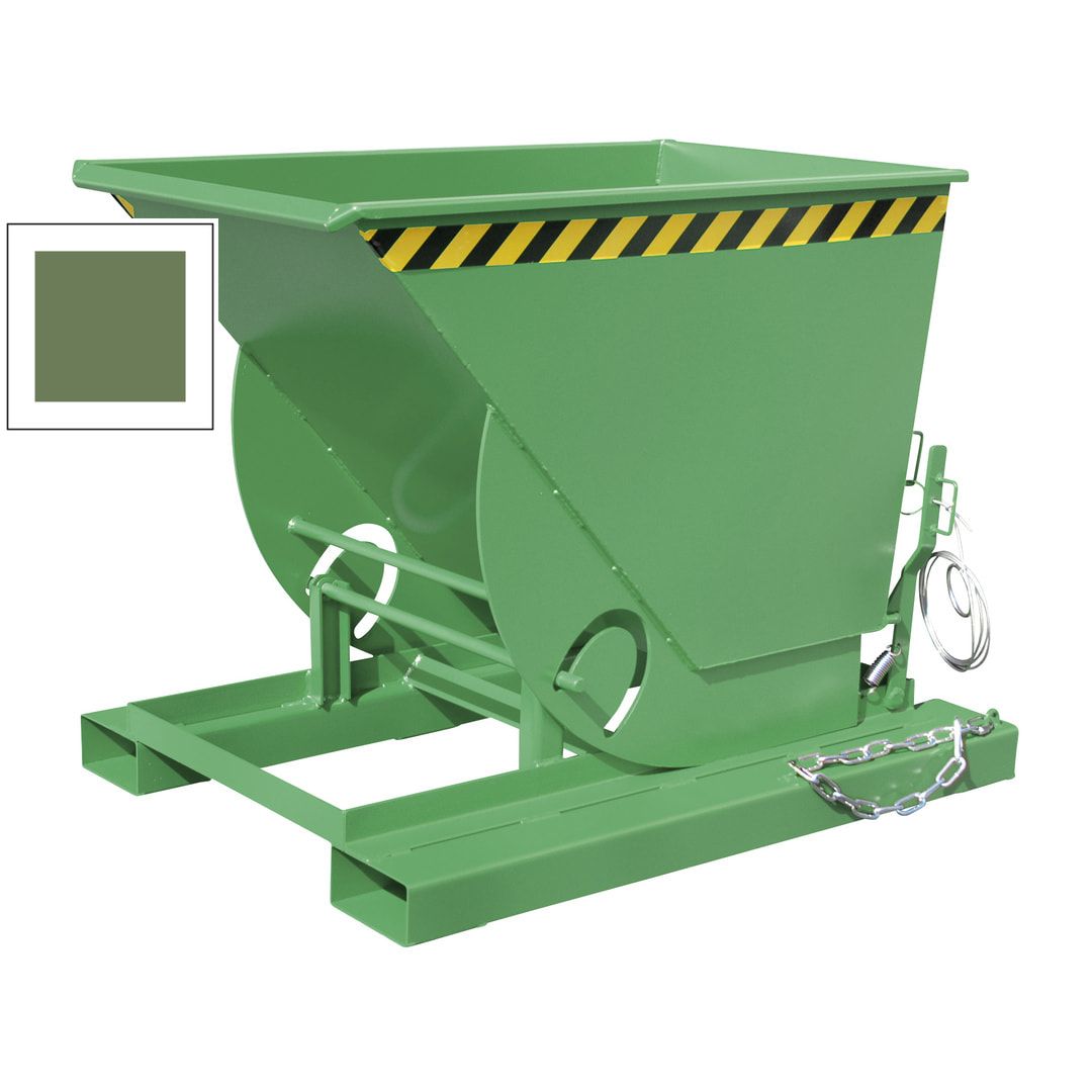 BAUER Muldenkippbehälter - 500 l Volumen - 1.000 kg - feuerverzinkt