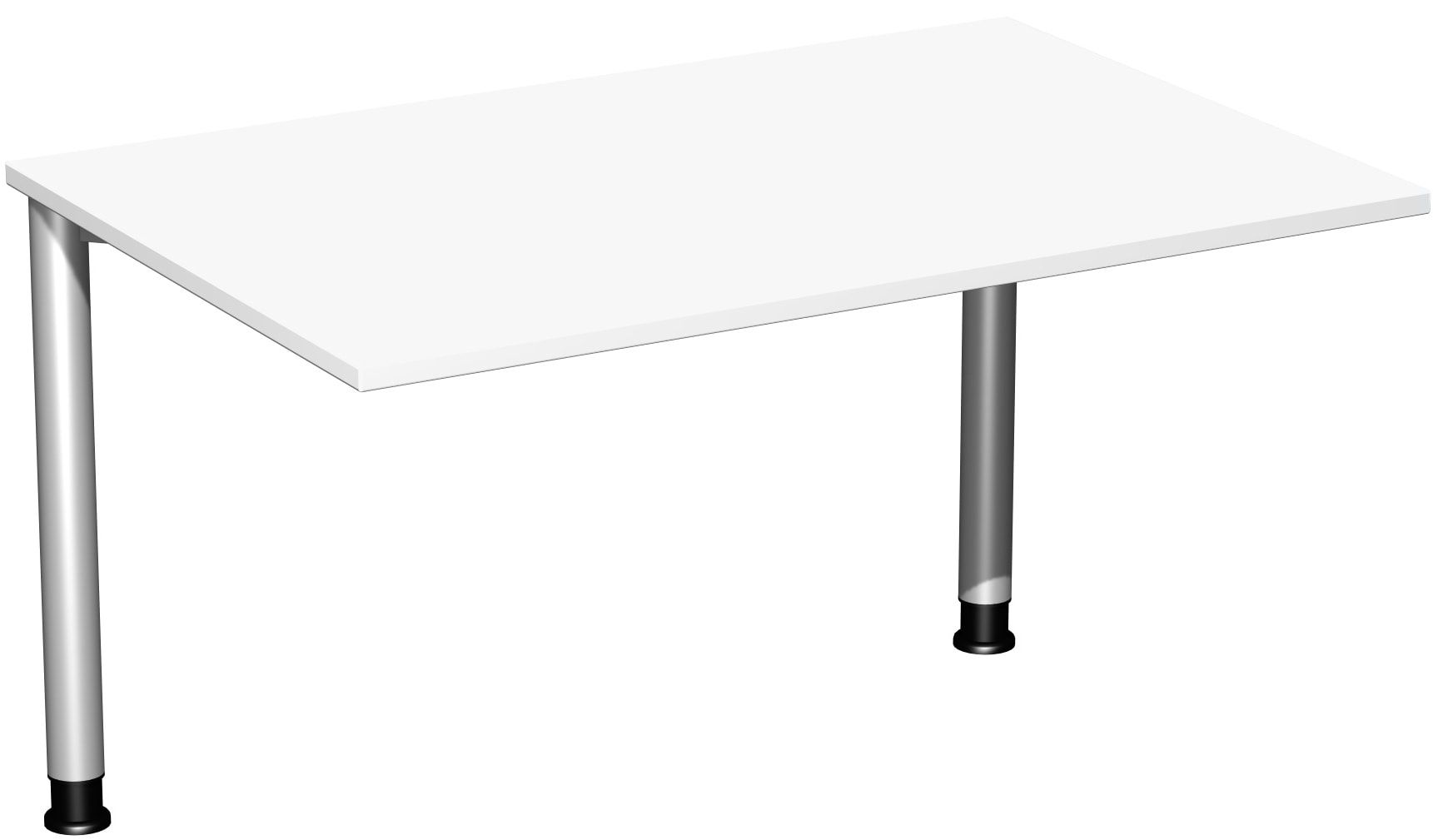 Schreibtisch - 4-Fuß Flex - Bürotisch - Höhe 680-800 mm - 1.200 x 600 mm (BxT) - Gestell anthrazit - Ahorn