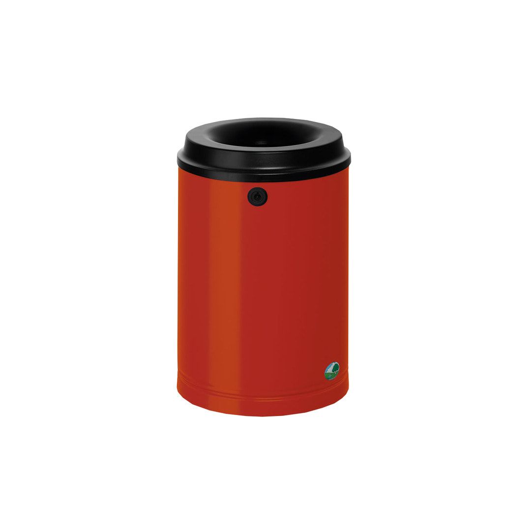 Papierkorb - Mülleimer - rund - Volumen 15 l - 390 x 250 x 250 mm (HxBxT) - Antik silber