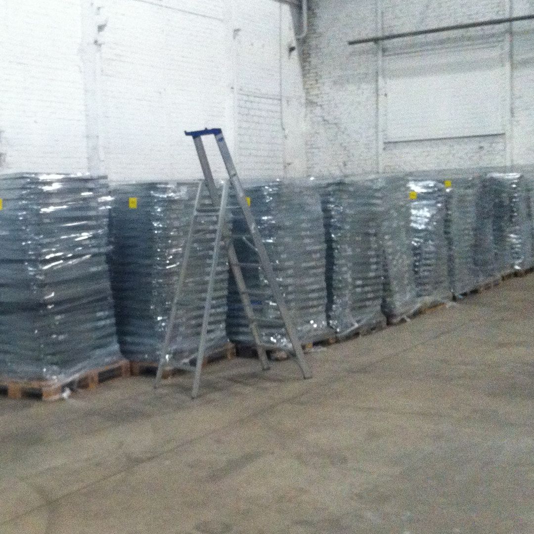 Gebrauchtes Fachbodenregal Steckregal - ca. 2.000 x 11.000 x 500 mm (HxBxT) - Fachlast 150 kg - 5 Böden