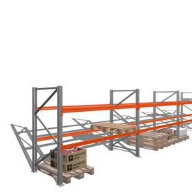 Palettenregal - 1,5 t - 2,0 x 11,3 x 1,1 m - 4 Felder - Schwerlastregal