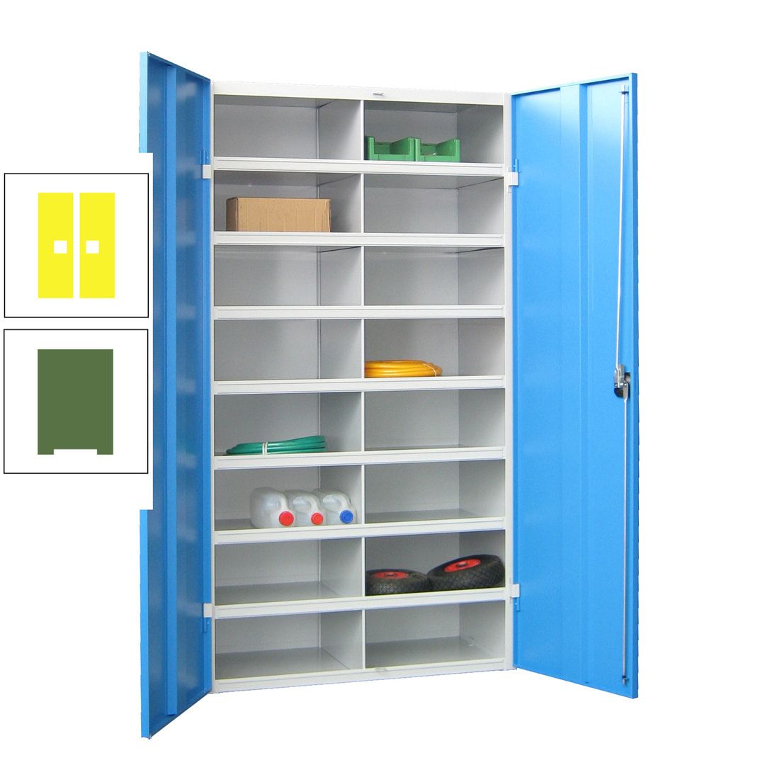Aktenschrank - Fächerschrank - Sortierstation - 16 Fächer - Büroschrank - Dokumentenablage - 1.800 x 1.000 x 530 mm (HxBxT) - anthrazitgrau