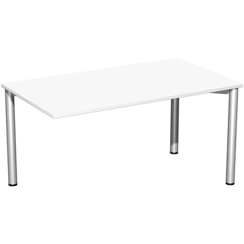 Schreibtisch - 4-Fuß Flex - Bürotisch - 720 x 1.000 x 800 mm (HxBxT) - Gestell anthrazit - Ahorn