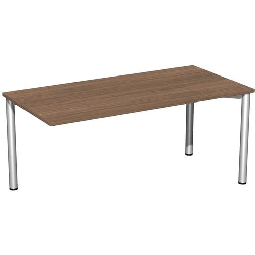 Schreibtisch - 4-Fuß Flex - Bürotisch - 720 x 1.000 x 800 mm (HxBxT) - Gestell anthrazit - Ahorn