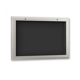 Aluminium Schaukasten, Schaufenster, Auslage, Werbekasten - Übergröße, Querformat, Magnet Rückwand in wählbarer Farbe, 1.025 x 1.600 x 80 mm (HxBxT)
