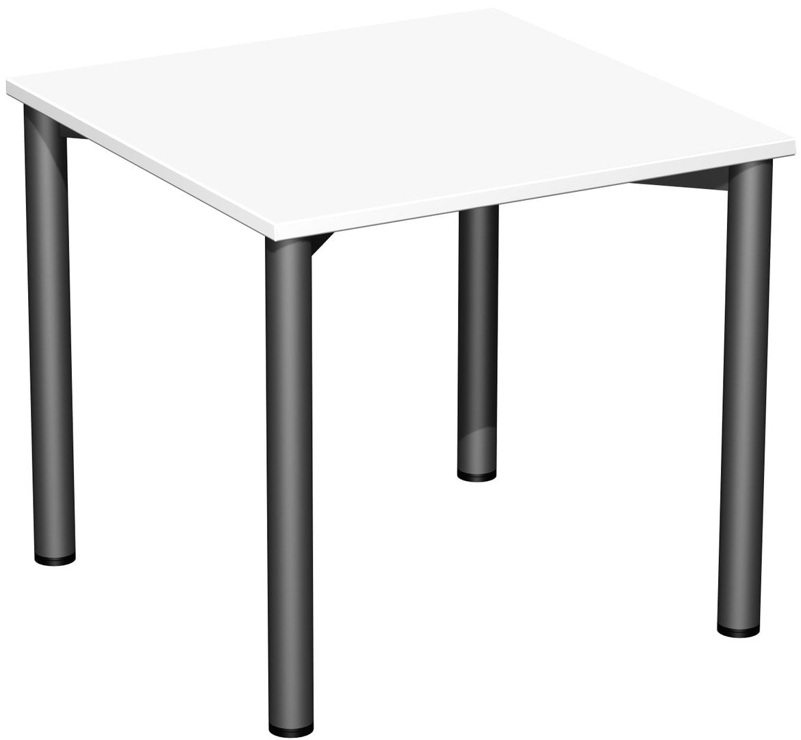 Schreibtisch - 4-Fuß Flex - Bürotisch - 720 x 1.200 x 600 mm (HxBxT) - Gestell anthrazit - Ahorn