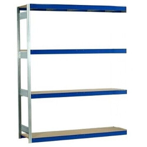 Weitspannregal EMIL - 2.000 x 2.010 x 400 mm (HxBxT) - Fachlast 400 kg - Holzböden - Lagerregal - Anbauregal