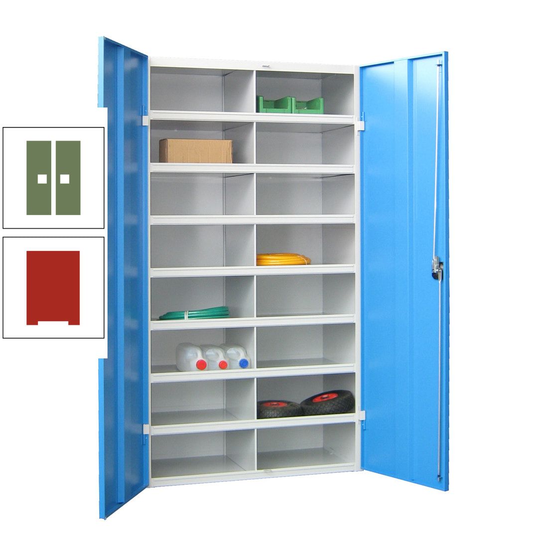 Aktenschrank - Fächerschrank - Sortierstation - 16 Fächer - Büroschrank - Dokumentenablage - 1.800 x 1.000 x 530 mm (HxBxT) - anthrazitgrau