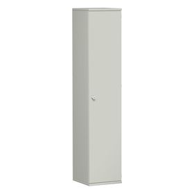 Flügeltürenschrank, Holz, Schloßseite wählbar, 6 Ordnerhöhen, 5 Böden, 2.304 x 400 x 425 mm (HxBxT), Korpusfarbe wählbar, Frontfarbe wählbar