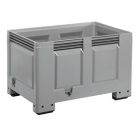 Palettenbox - Wände,Boden geschlossen - 535 l - BxLxH 800x1200x760mm - 4 Füße