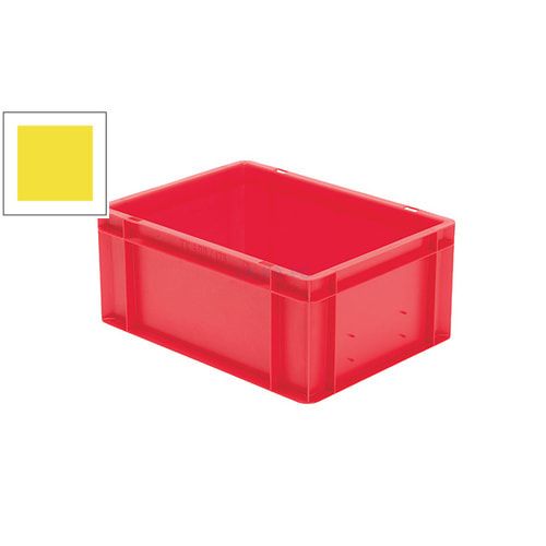 Eurobox - Eurokasten - Volumen 15 l - Boden und Wände geschlossen - 175 x 300 x 400 mm (HxBxT) - VE 4 Stk. - blau